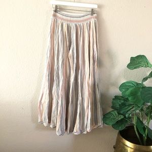 🎁 Free People Wide Leg Stripped Pants